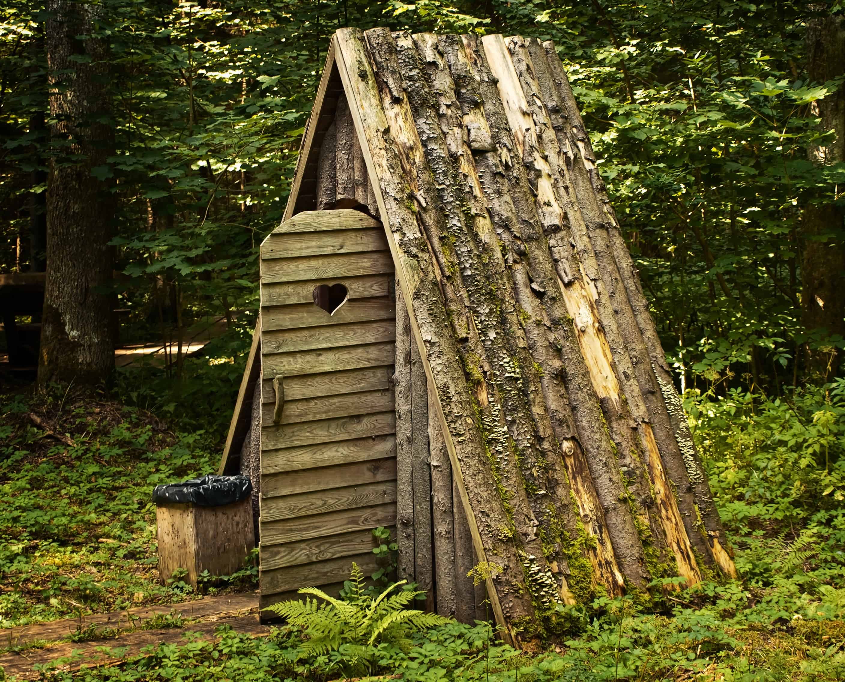 wooden toilet camping toilet